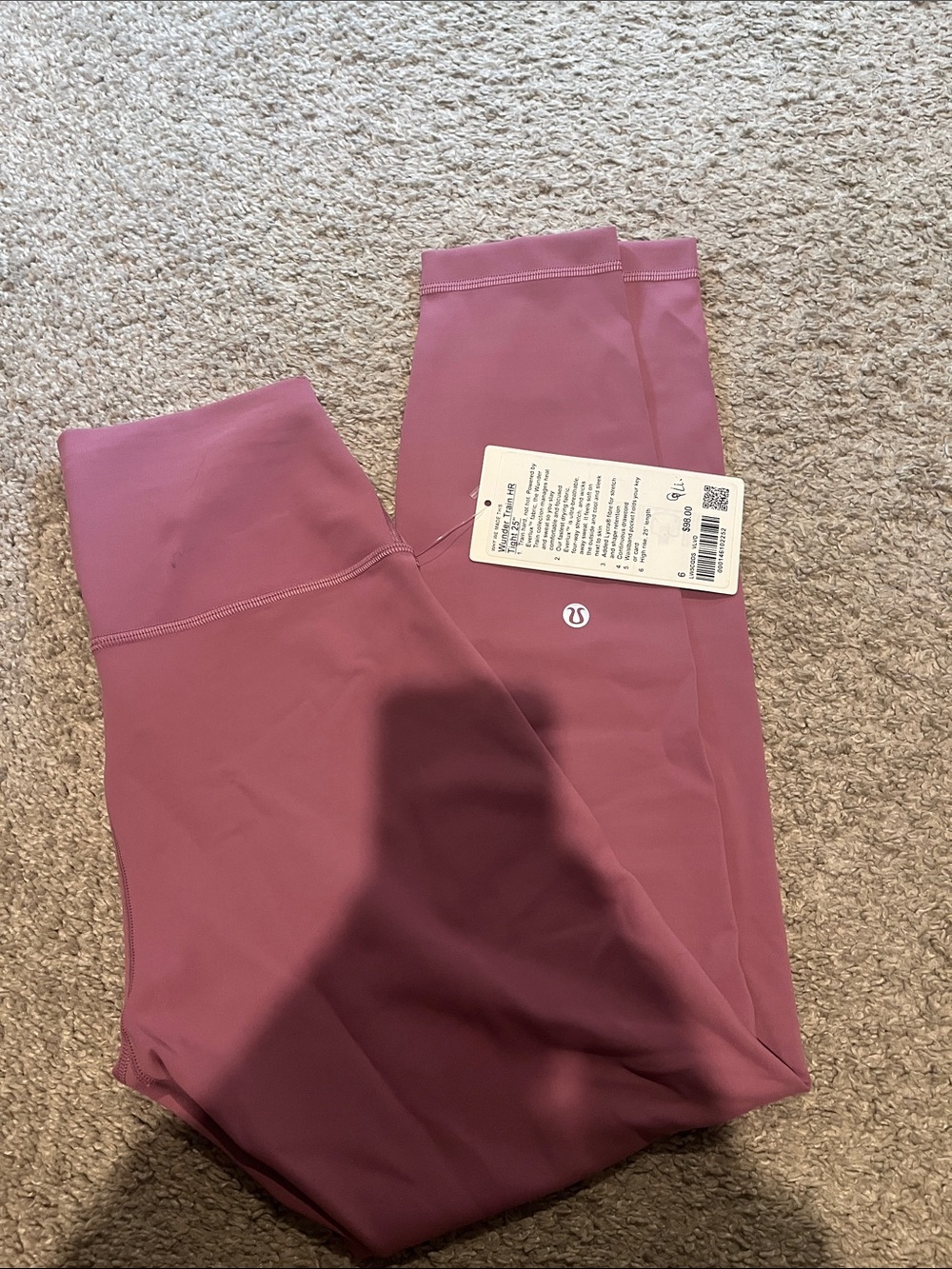 lululemon athletica Kids Crop Leggings in Dusty Rose
